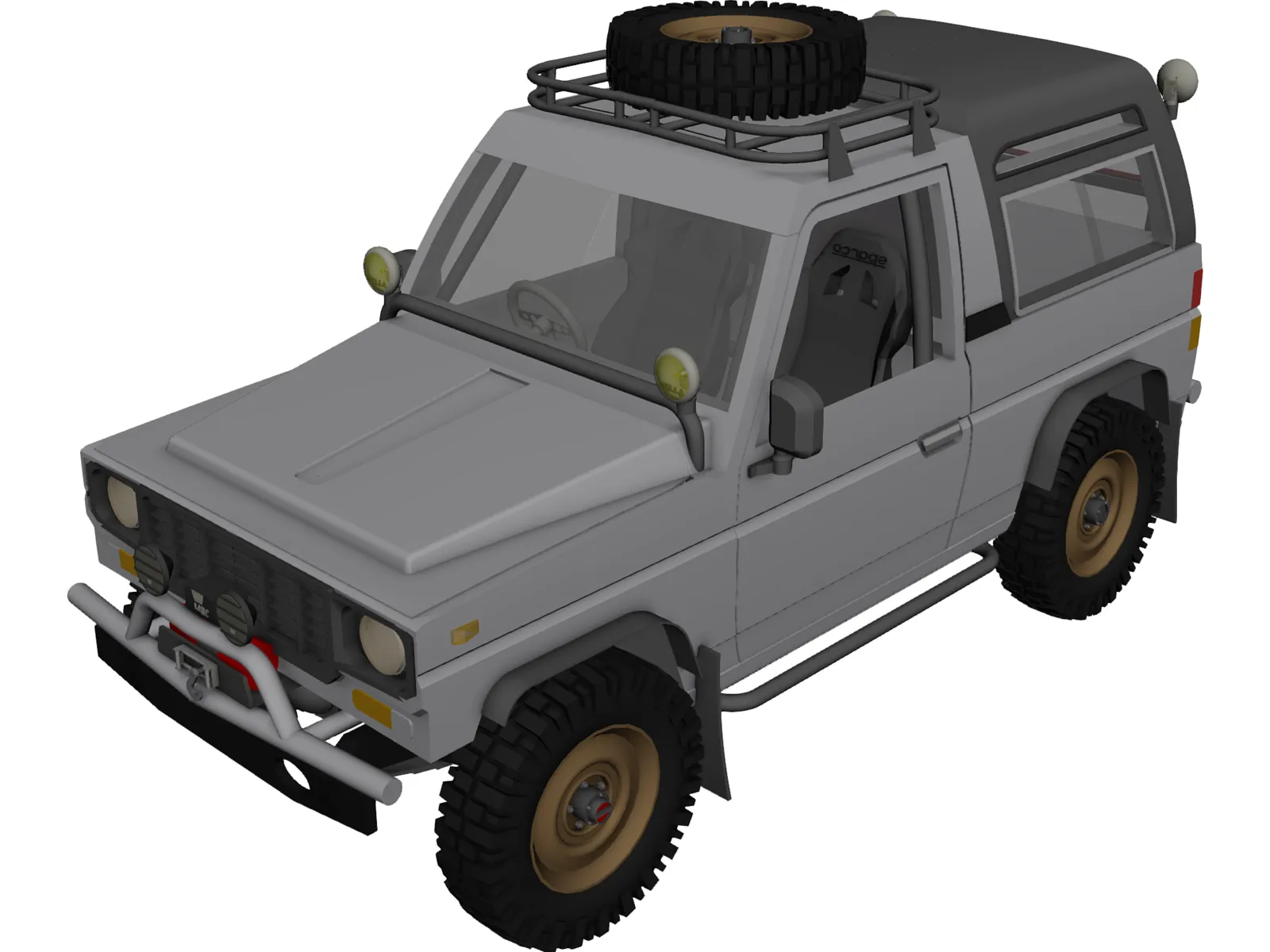 Daihatsu Rocky 3D Model main preview