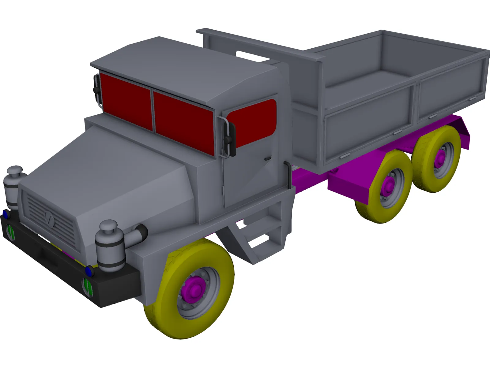 Dumper Truck 3D Model main preview