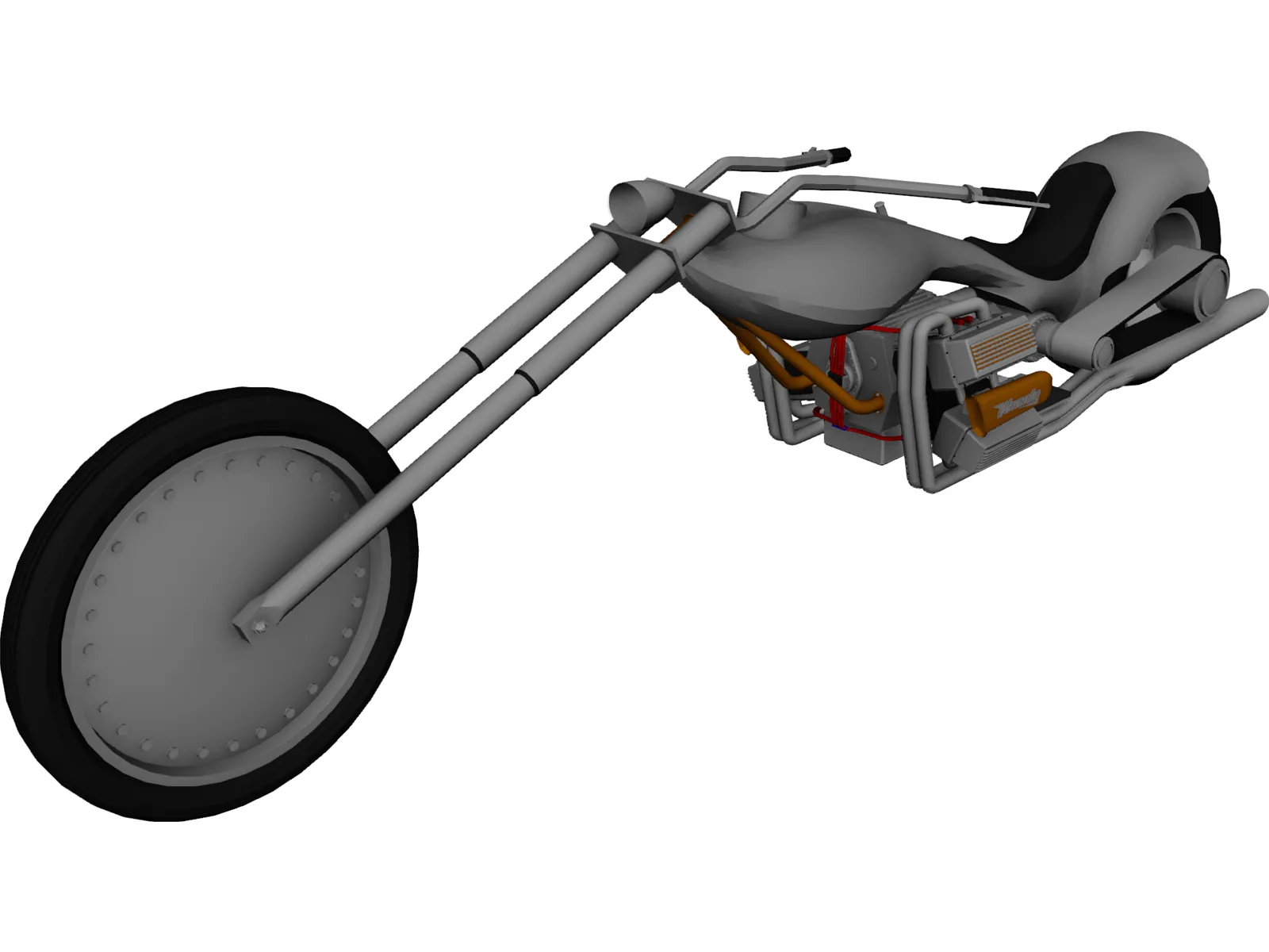 Chopper 3D Model main preview