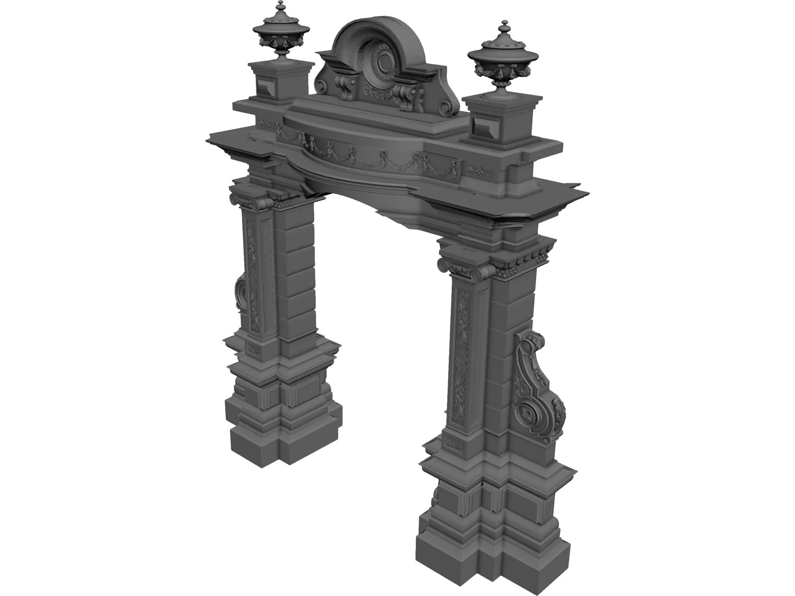 Arch 3D Model main preview
