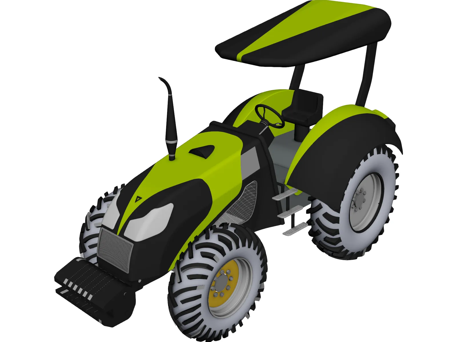 Tractor 3D Model main preview