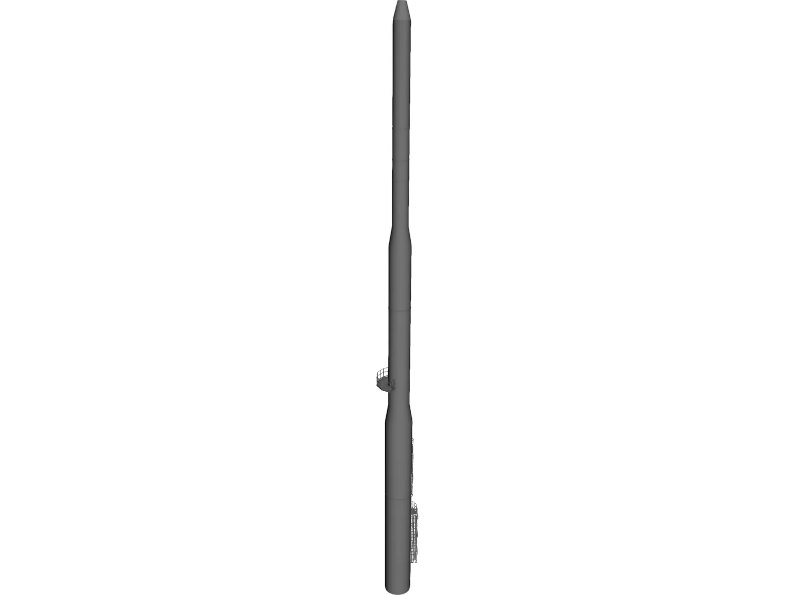 Gas Flare 3D Model main preview
