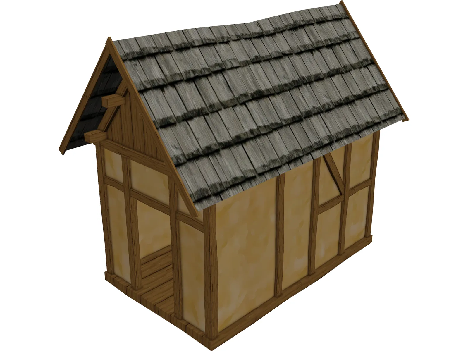 Medieval Building 3D Model main preview