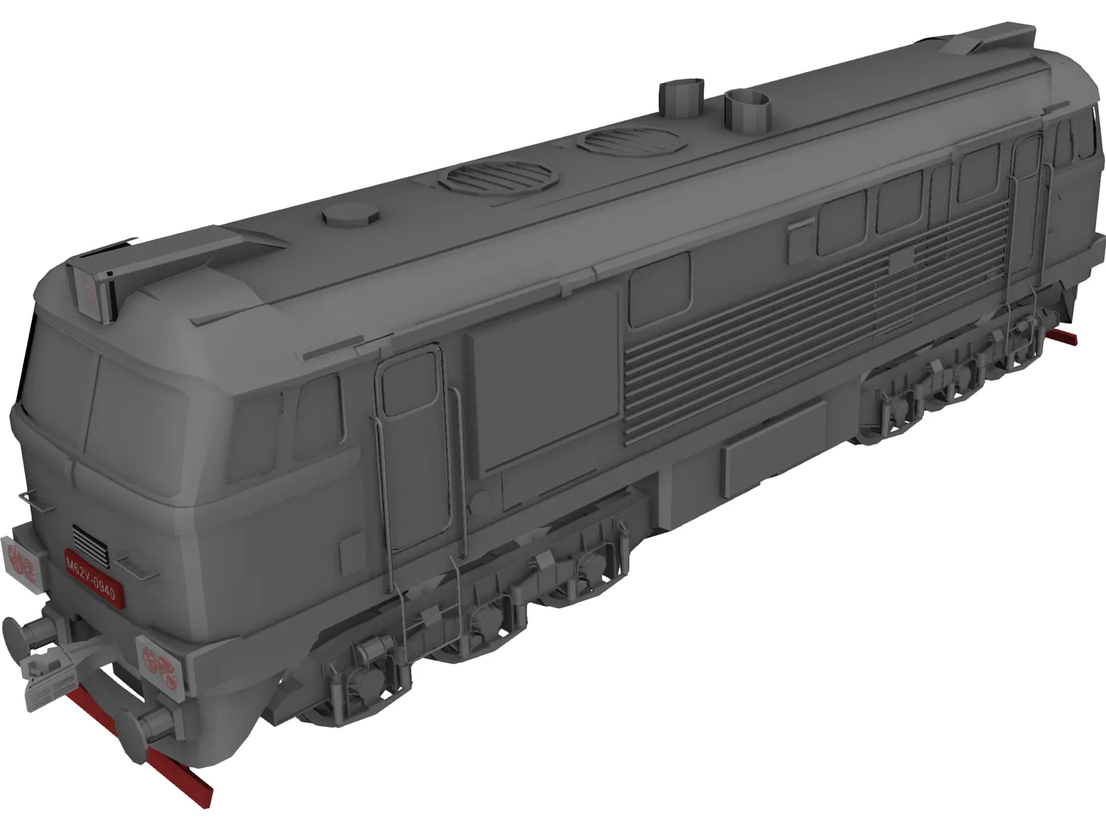 M62 Locomotive 3D Model main preview