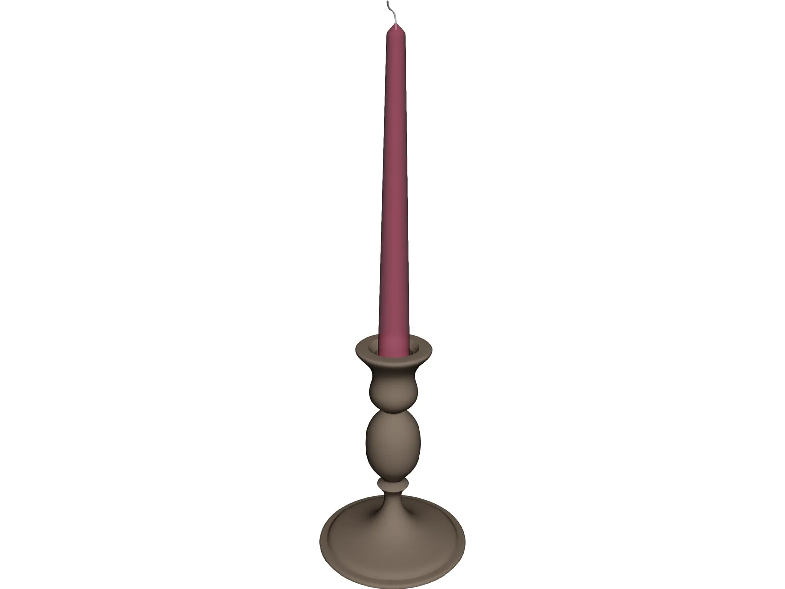 Candle 3D Model main preview