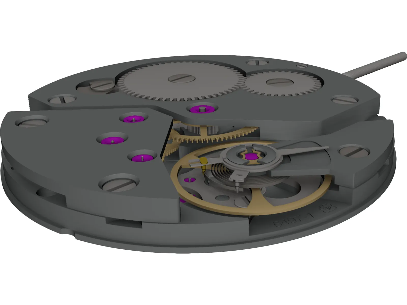 Watch Working Moving Model 3D Model main preview