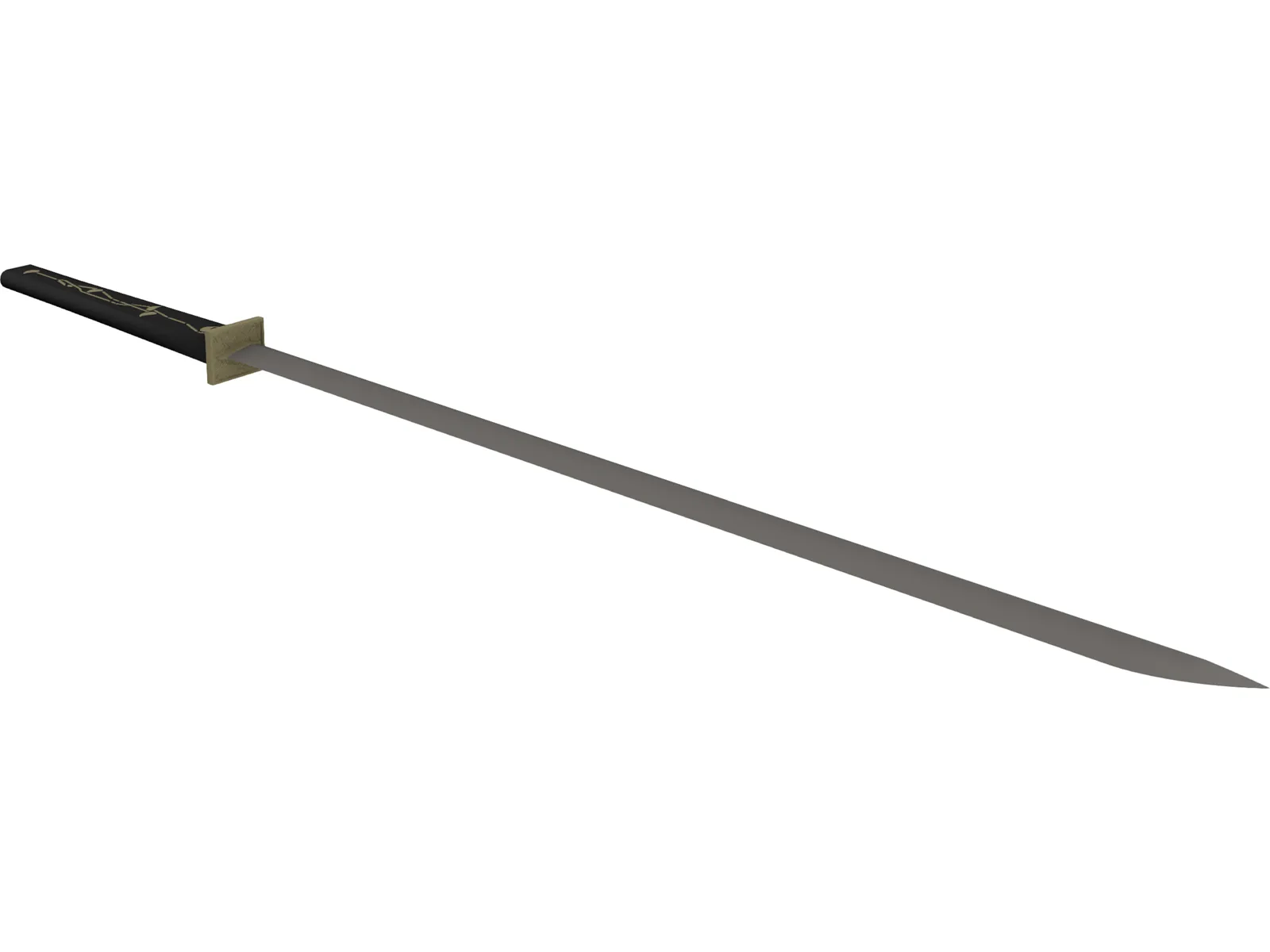 Katana Sword 3D Model main preview