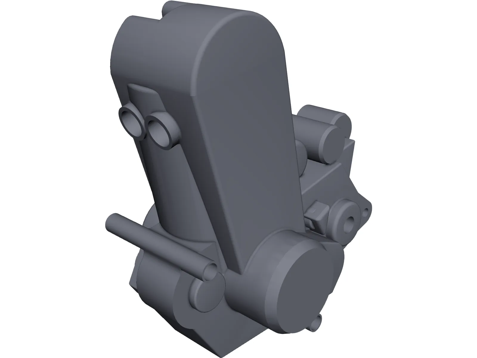 KTM 525 Engine 3D Model main preview
