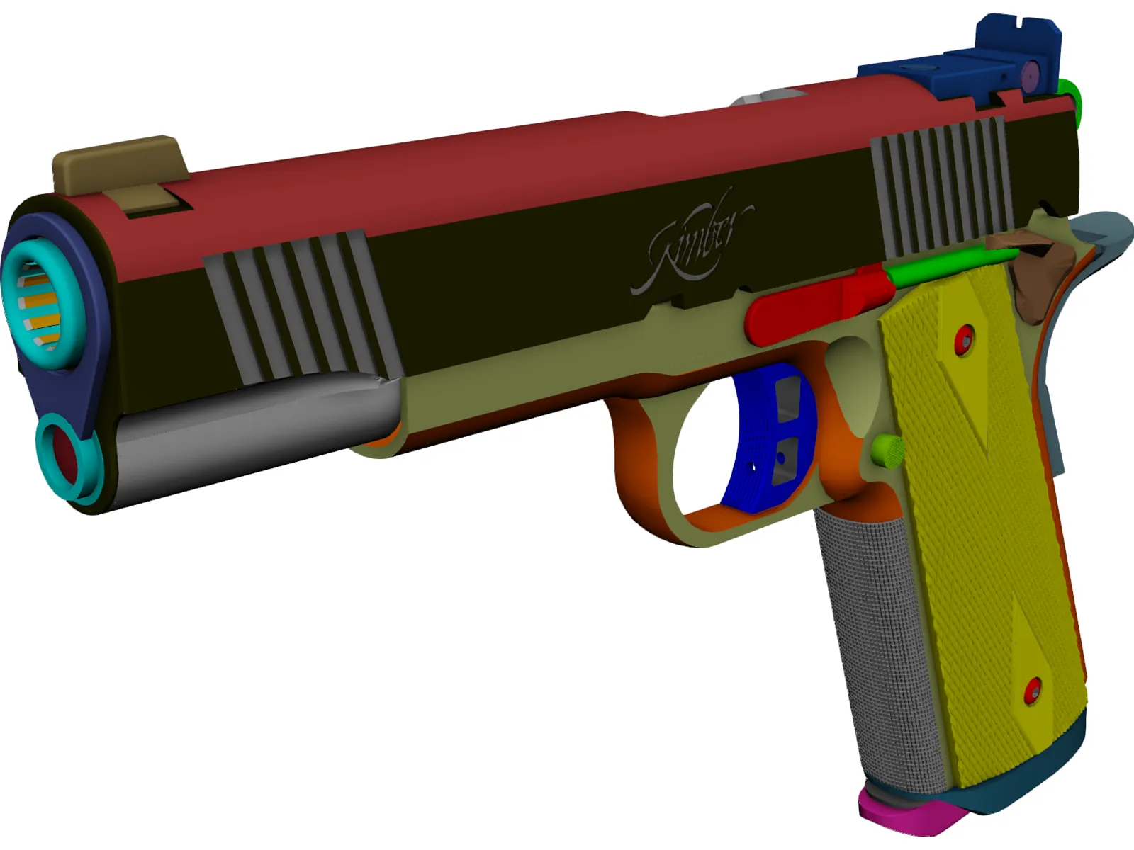 Kimber 1911 3D Model main preview