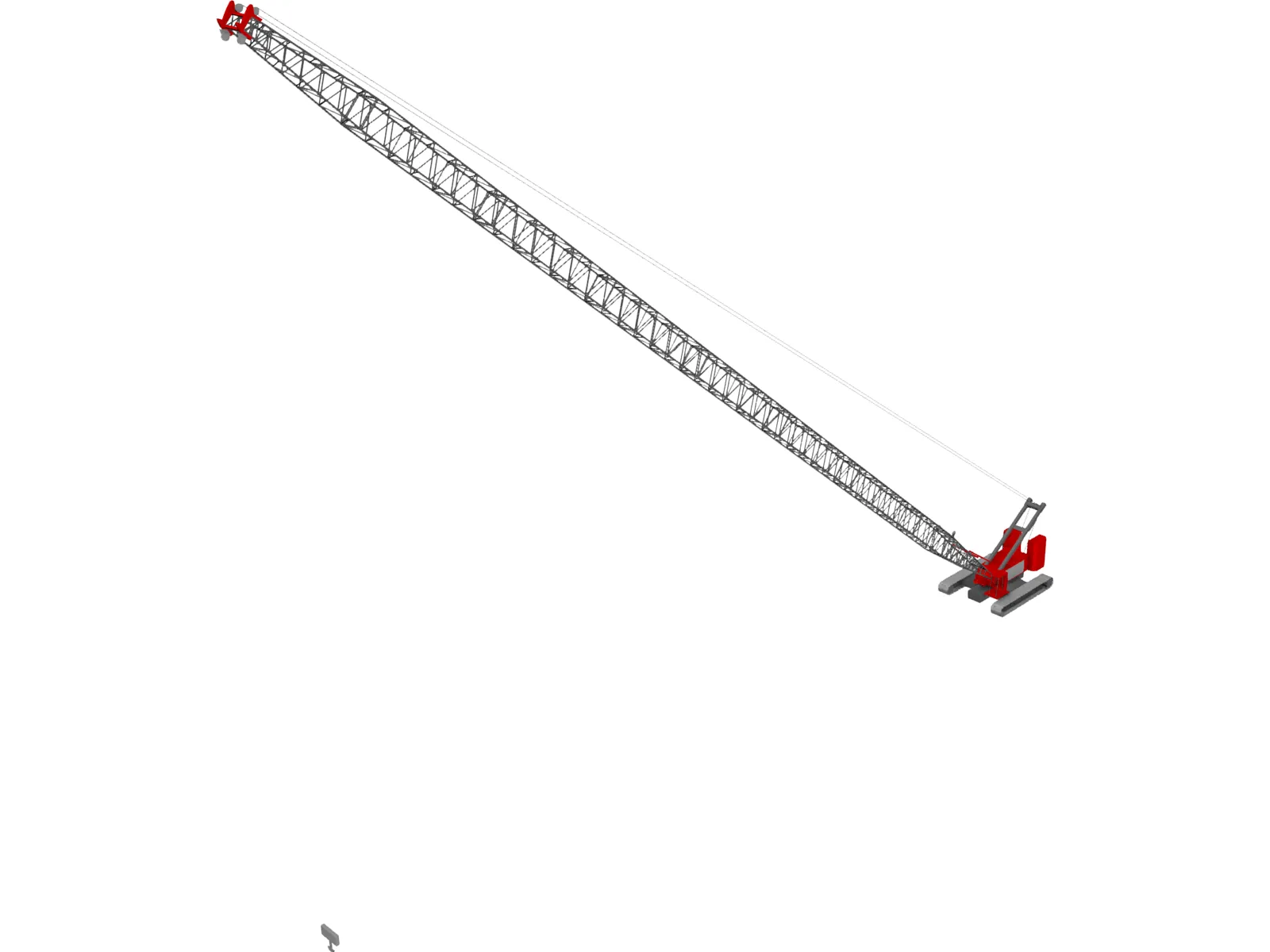 Manitowoc 999 Crawler Crane 3D Model main preview