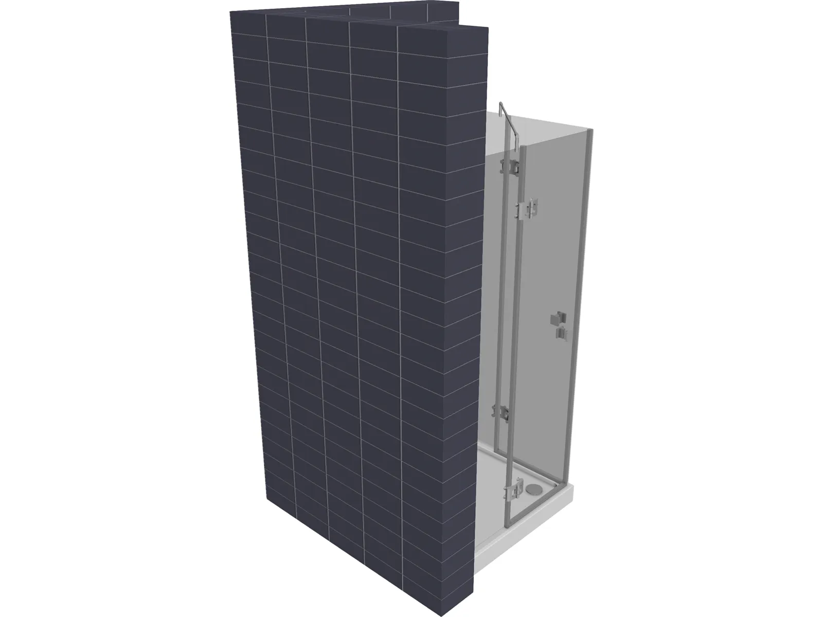 Shower Box 3D Model main preview