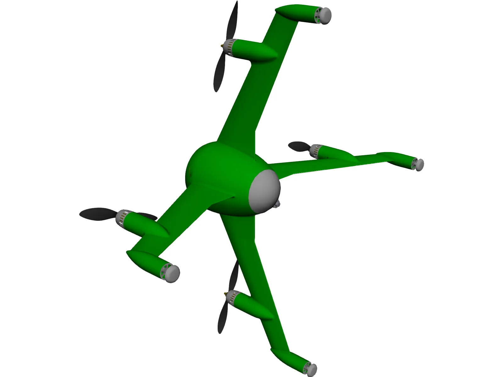 Quadcopter 3D Model main preview