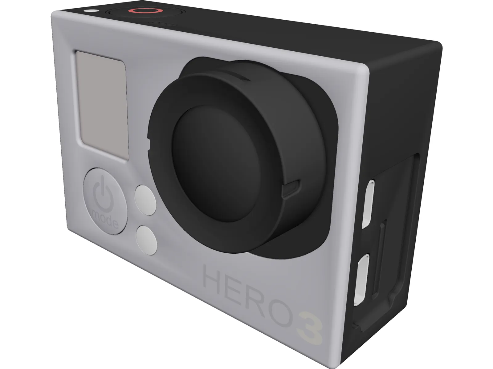 GoPro Hero 3 3D Model main preview