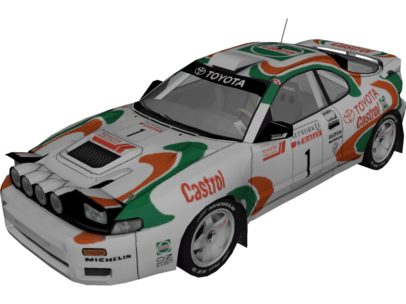 Toyota Celica GT4 WRC 3D Model main preview