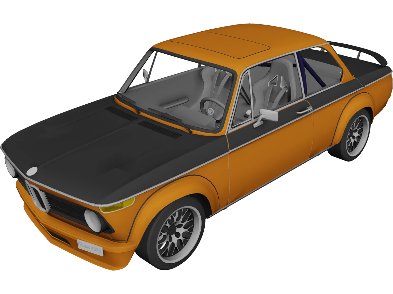 BMW 2002 Alpina 3D Model main preview