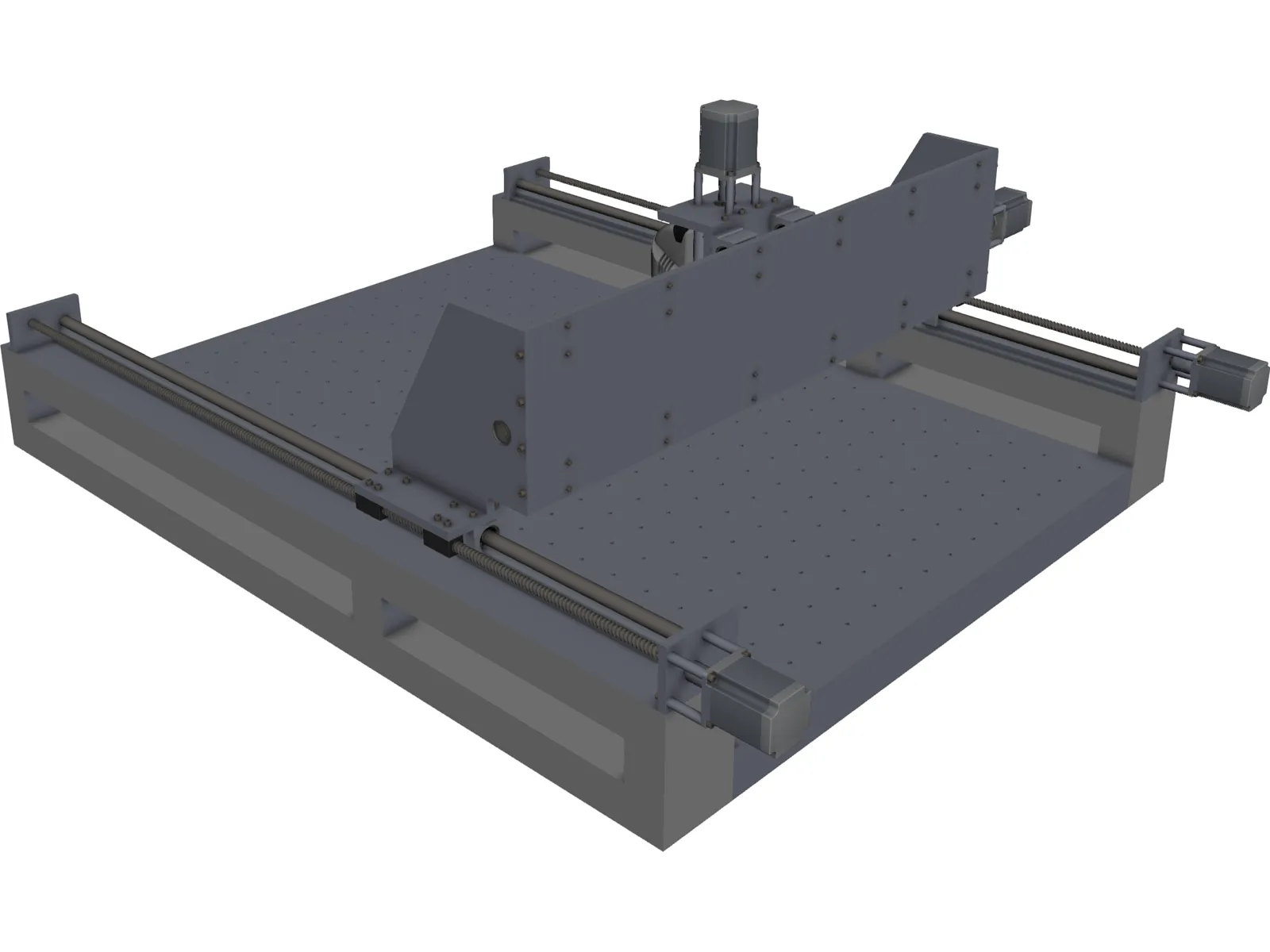 3 Axis CNC 3D Model main preview