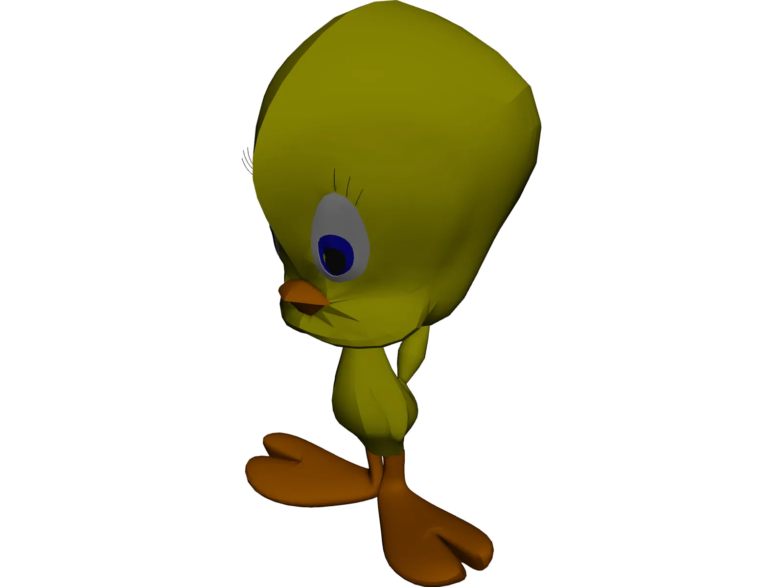 Tweety 3D Model main preview