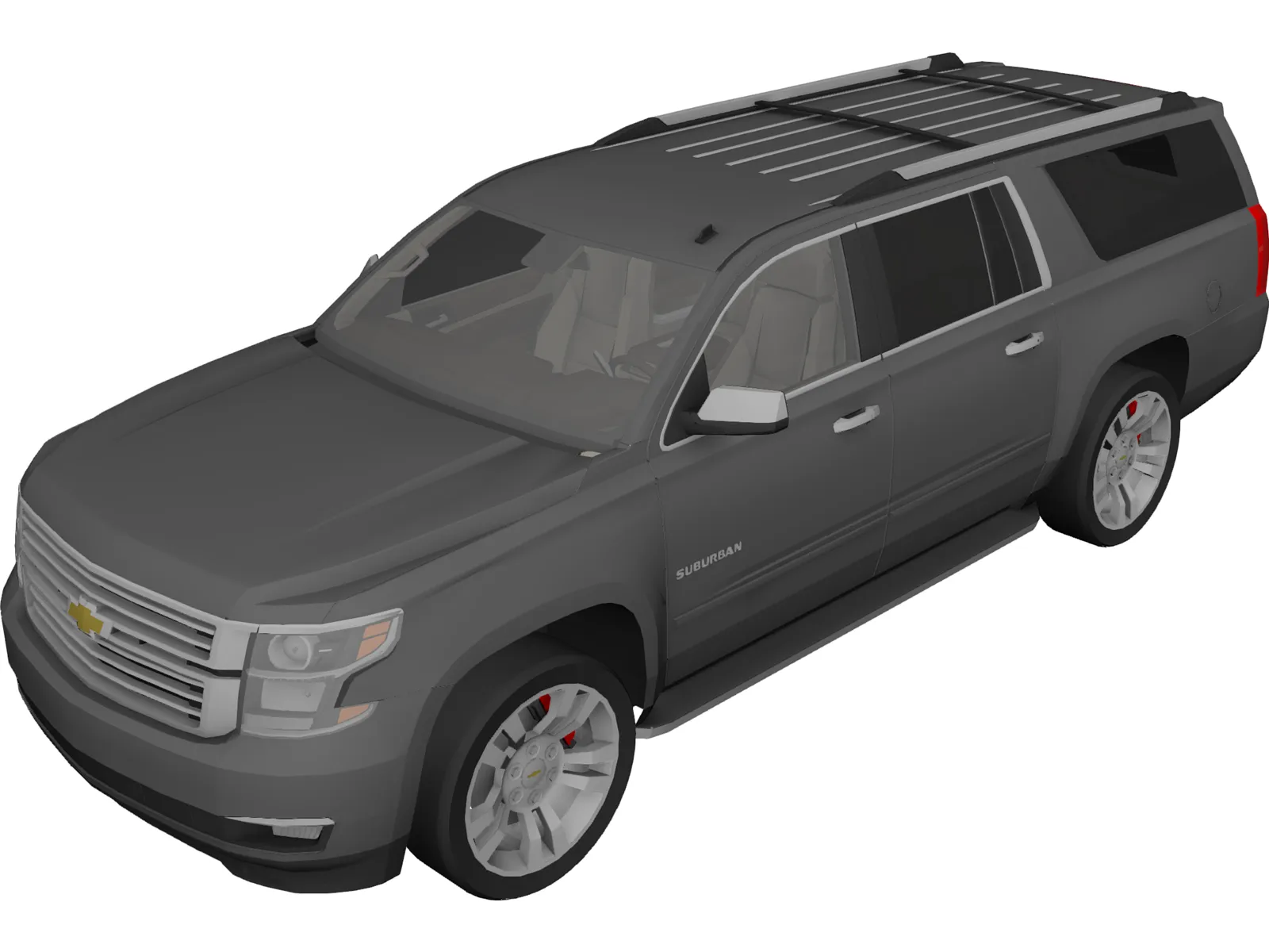 Chevrolet Suburban (2014) 3D Model main preview
