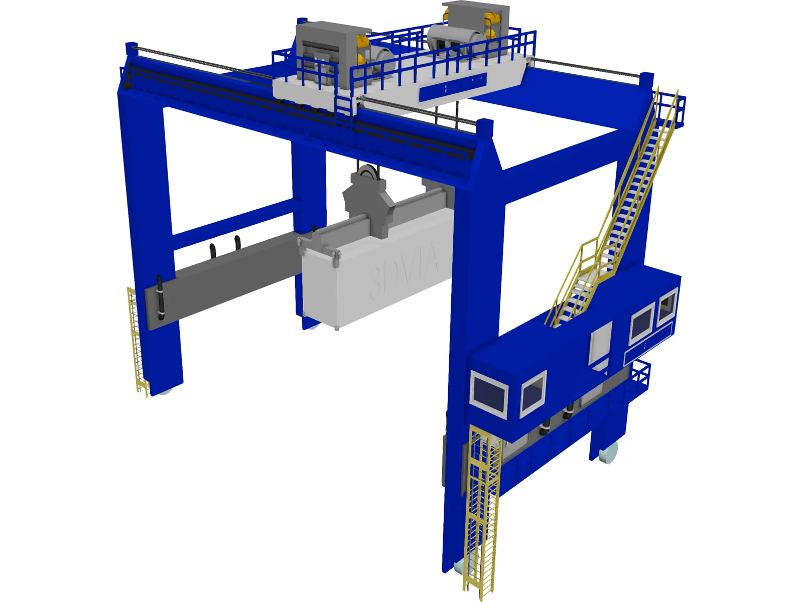 Crane 3D Model main preview