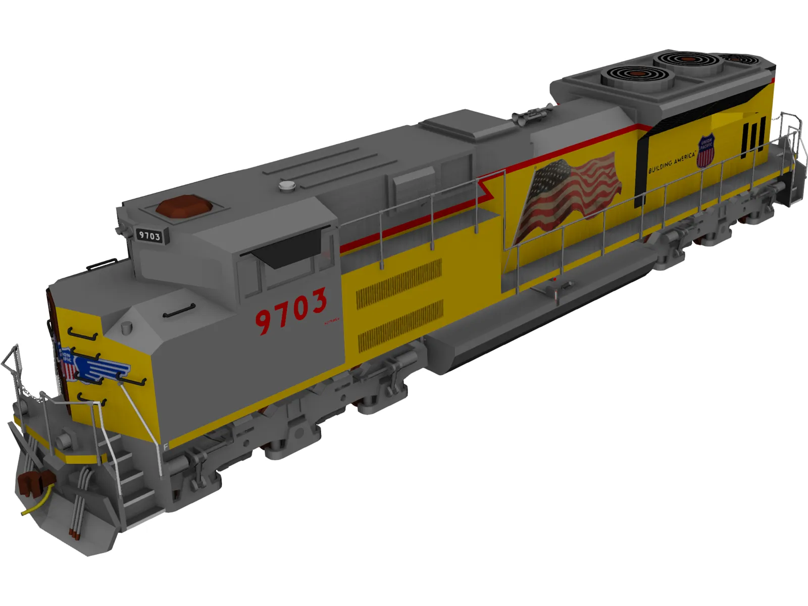 Union Pacific 3D Model main preview