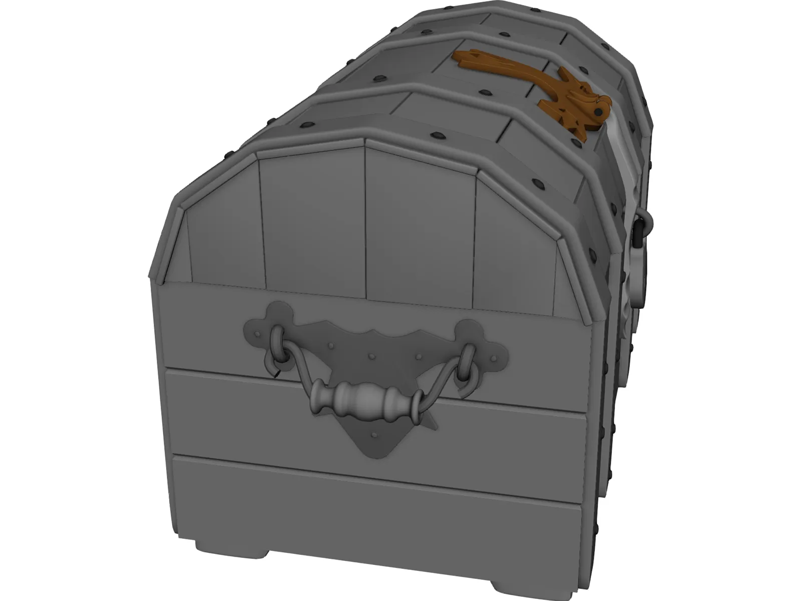 Treasure Chest 3D Model main preview