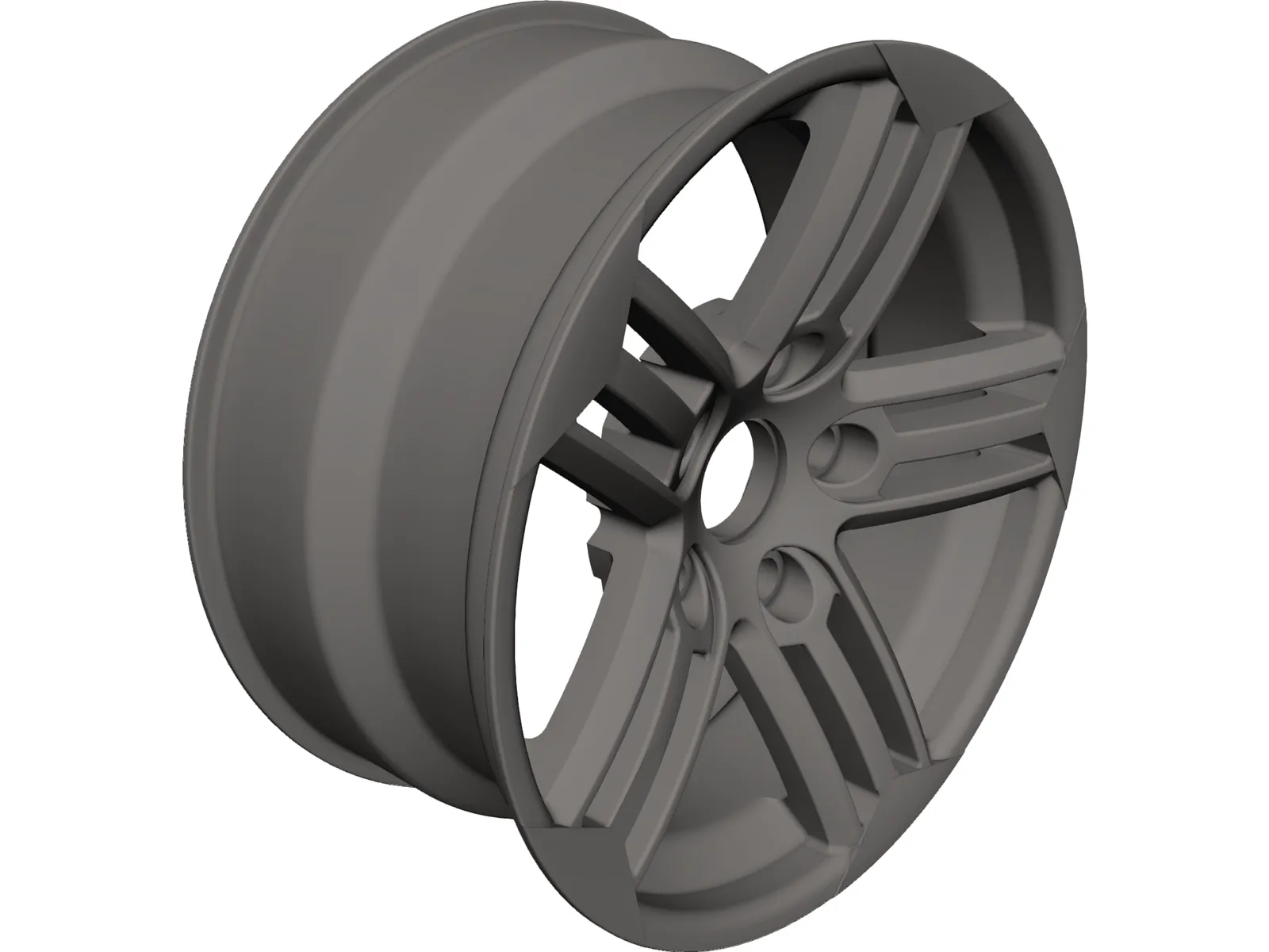 VW Scirocco Wheel Talladega 17 inch 3D Model main preview