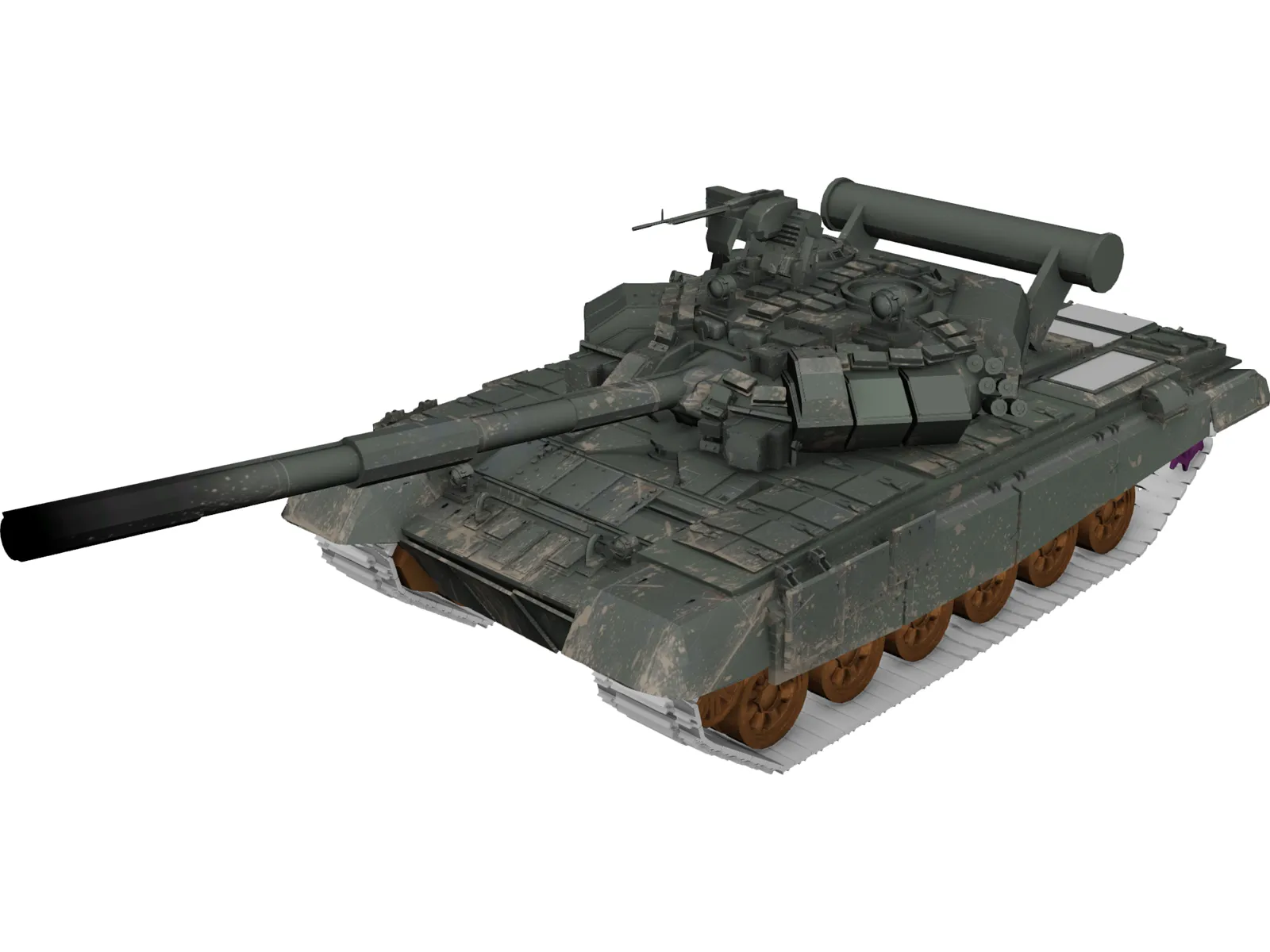 T-90 3D Model main preview