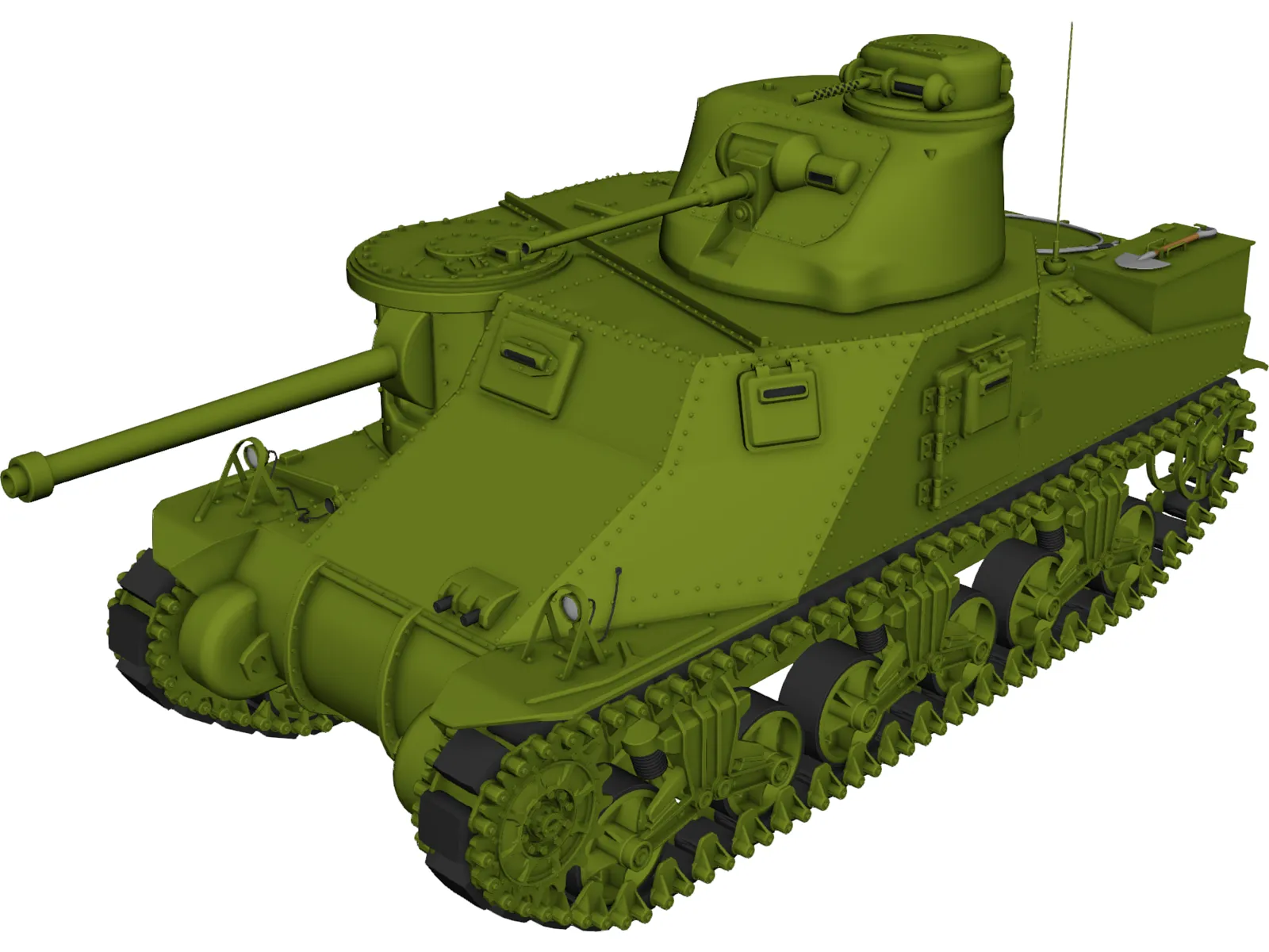 M3 Lee 3D Model main preview