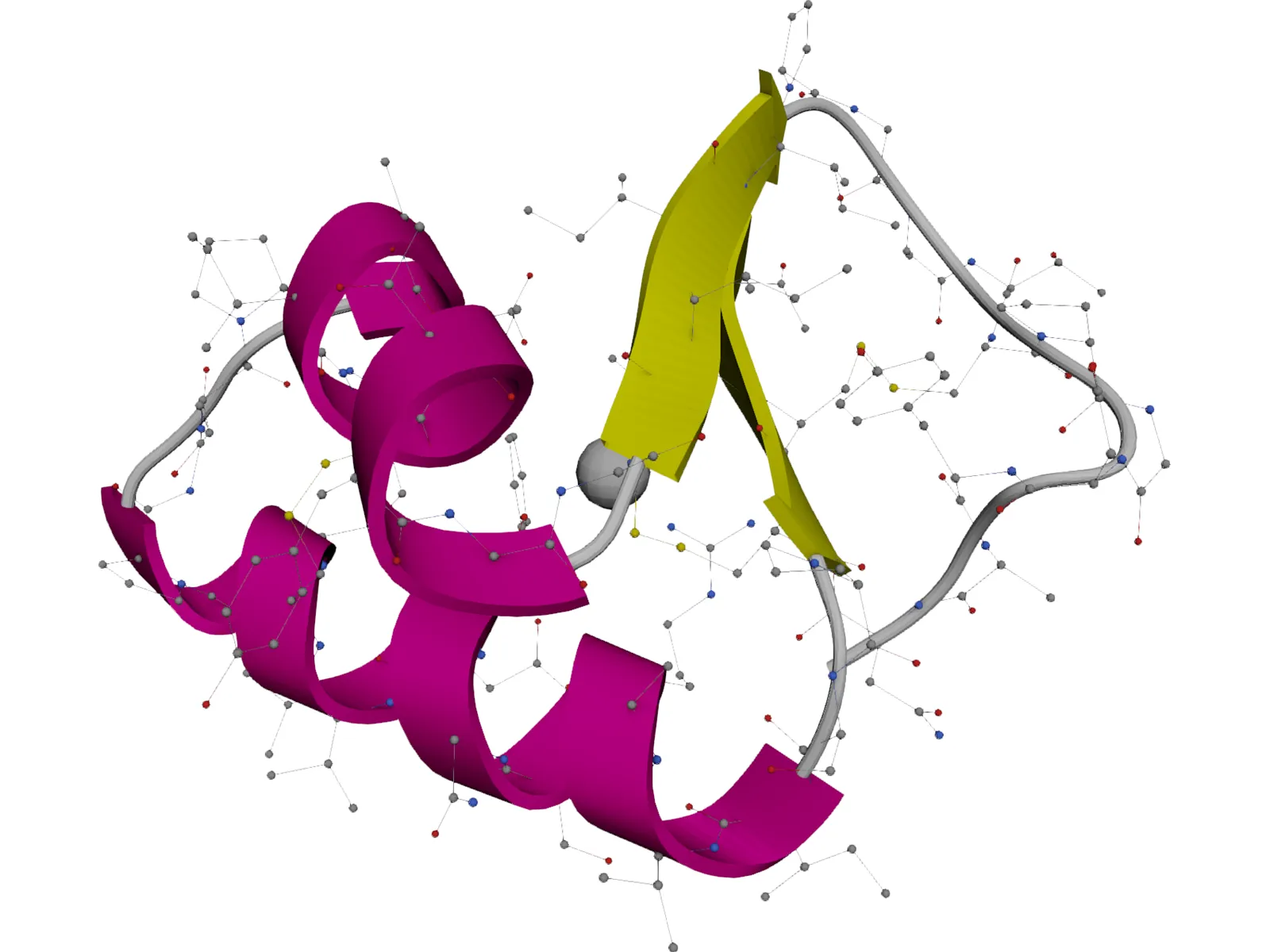Protein Molecule 3D Model main preview