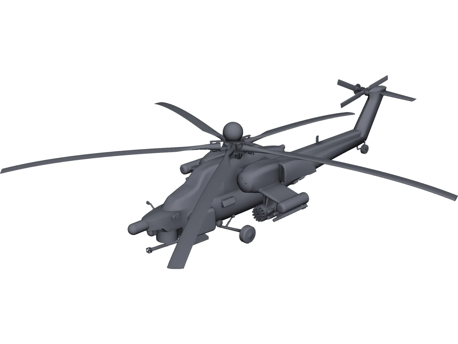 Mil Mi-28 Havoc 3D Model main preview