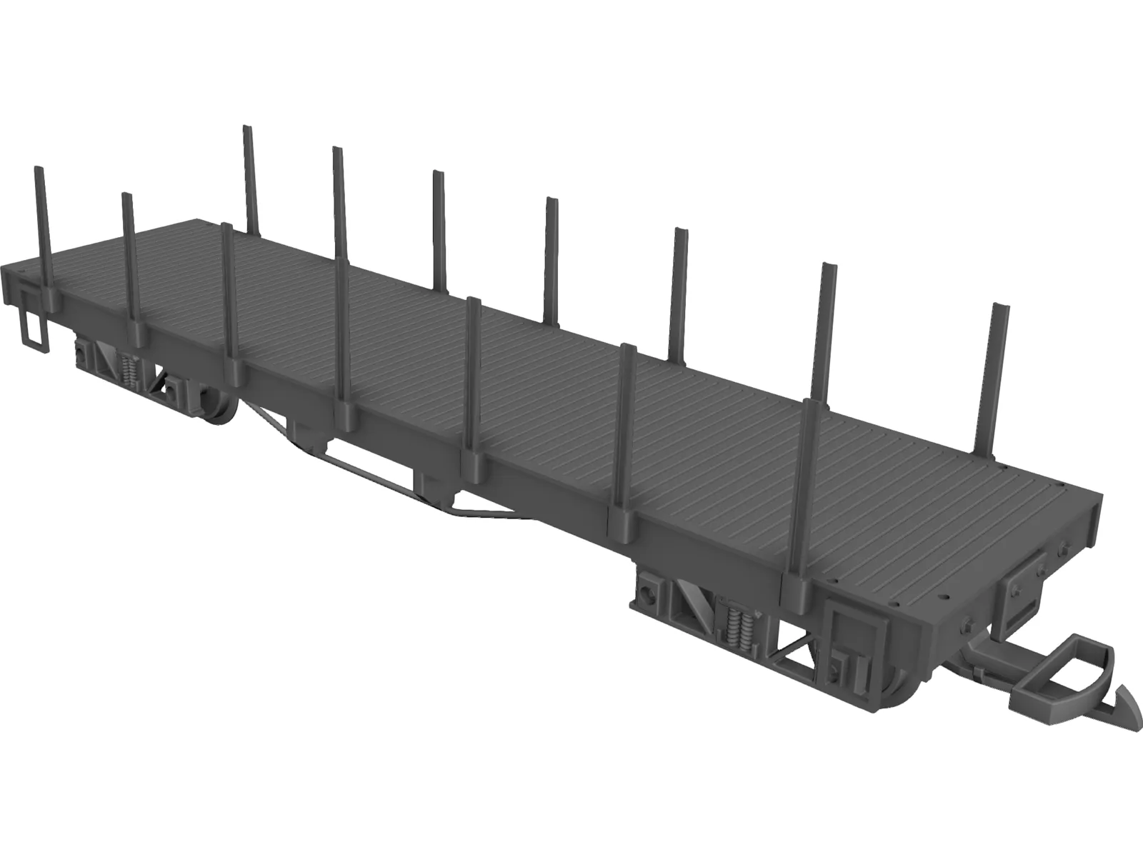 LGB Flatcar 3D Model main preview