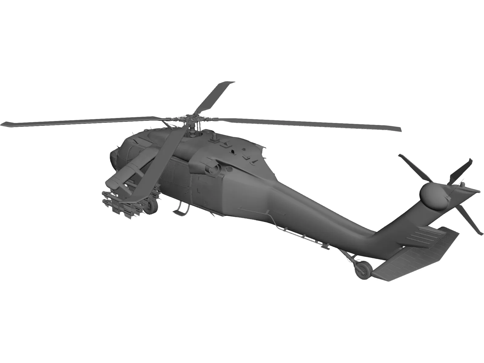 Sikorsky UH-60 Black Hawk 3D Model main preview