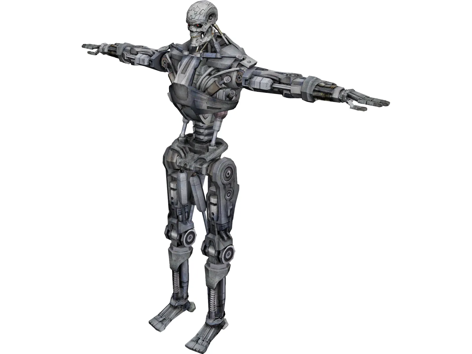 T-600 Terminator Robot 3D Model main preview