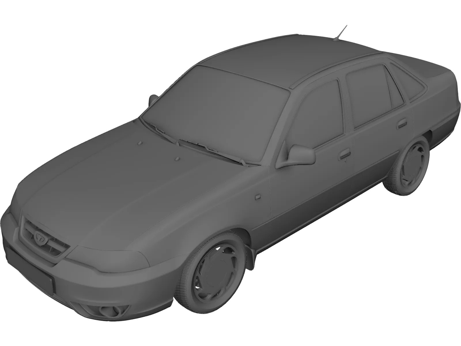 Daewoo Nexia (2012) 3D Model main preview