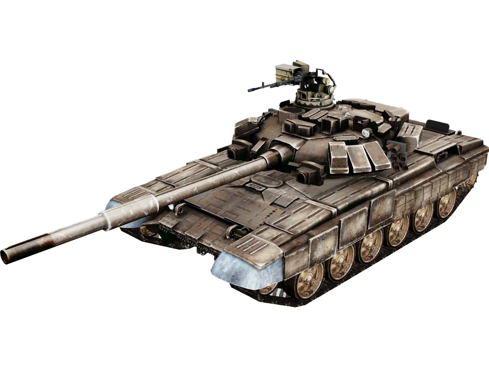 T-90 Russian Tank 3D Model main preview