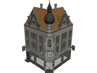 Town House 3D Model preview