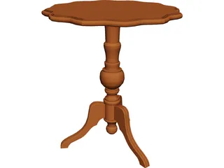 Table Tripod 3D Model preview