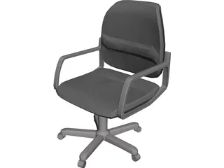 Chair Typist 3D Model preview