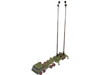 Patriot Antenna 3D Model preview