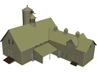 Barn 3D Model preview