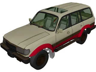 Toyota Land Cruiser (1980) 3D Model preview