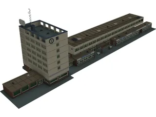 Station Kehl 3D Model preview