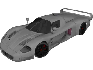 Maserati MC12 3D Model preview