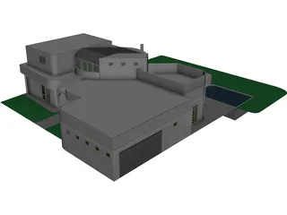 House One And Half Story 3D Model preview