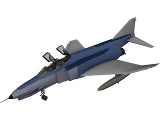 McDonnell Douglas F-4 Phantom II 3D Model preview