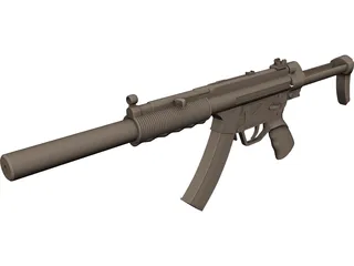 Heckler And Koch MP5 3D Model preview