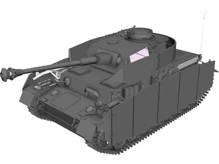 Panzer IV 3D Model preview