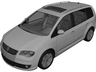 Volkswagen Touran (2007) 3D Model preview