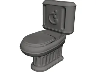 Toilet 3D Model preview