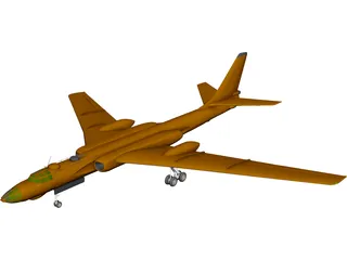 Tupolev Tu-16 Badger 3D Model preview